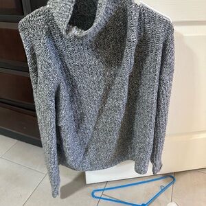 American Eagle Outfitters Gray Cowl Neck Sweater